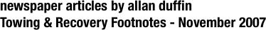 newspaper articles by allan duffin